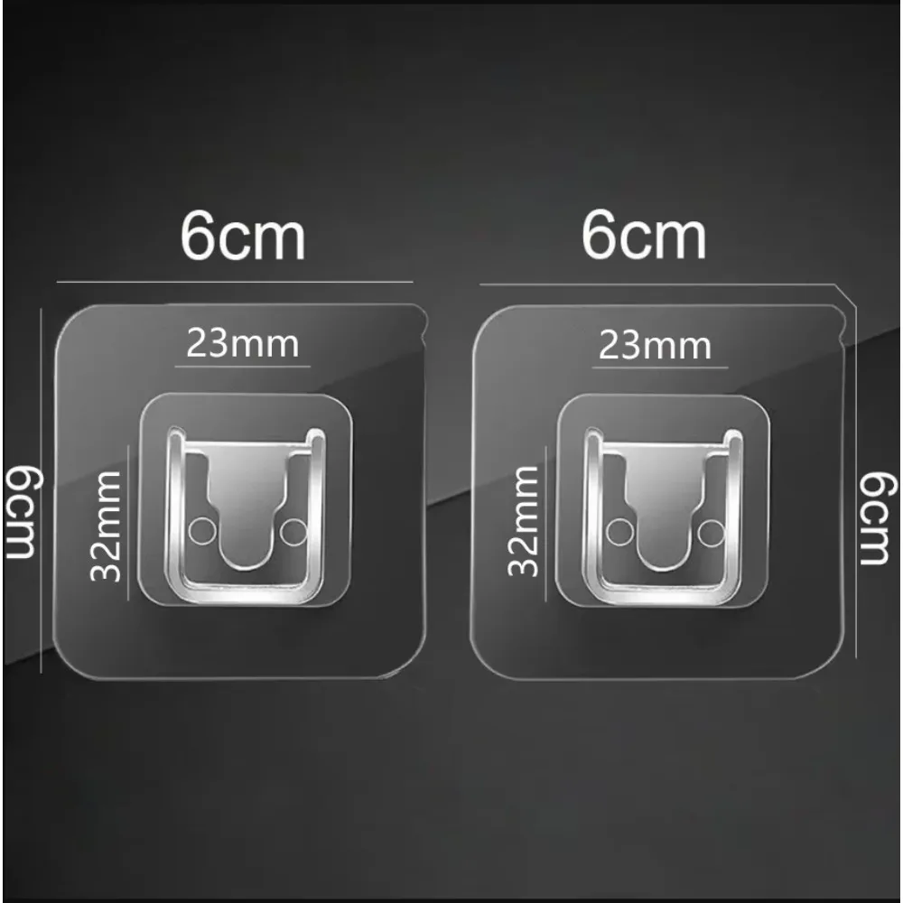 1PC 2PCS Self-adhesive Tape Buckle Holder Bathroom Shampoo Storage Racks Plastic Shelf Storage Organization Shelves Support