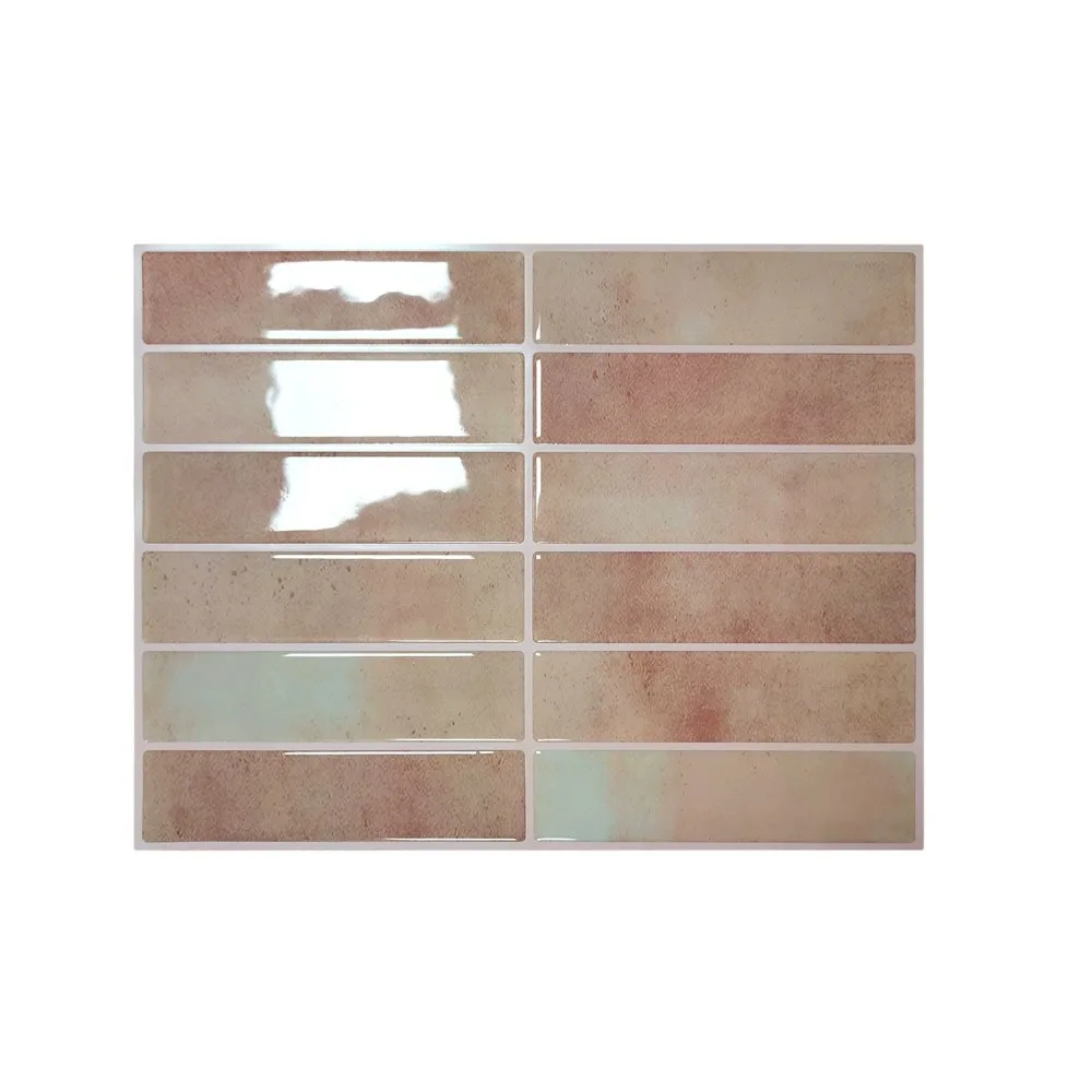 Waterproof Self Adhesive Tile Wall Stickers Oil-proof Moisture-proof Wallpaper Heat-resistant DIY Wall Decal