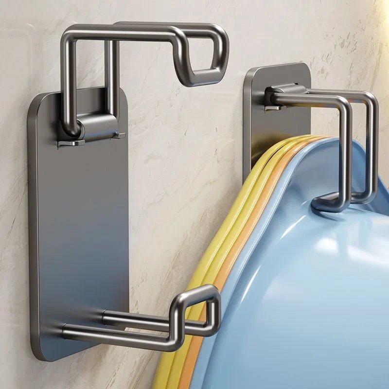 Foldable Storage Hook 1/2PCS Washbasin Rack Rubber Bathtub Hook Kitchen Tools Bathroom Space Saving Organizer