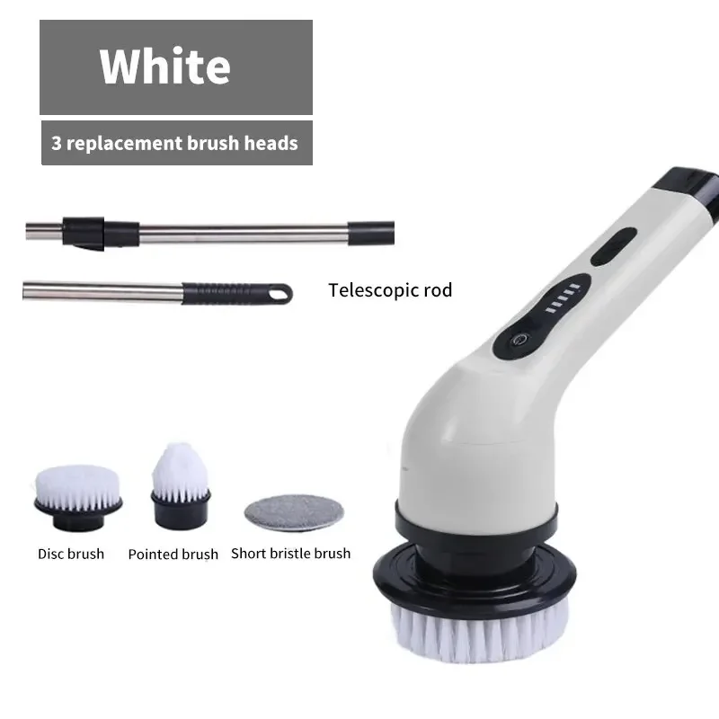 Multifunctional Electric Cleaning Brush Electric Cordless Spin Scrubber Toilet Mops Portable Cleaning Tool For Kitchen/Bathroom/