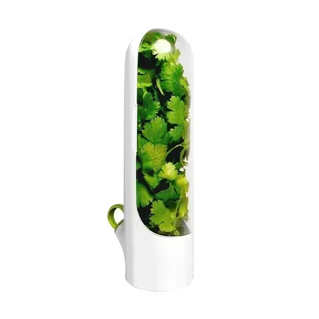 Refrigerator Herb Crisper Saver Container Vegetable Preserving Bottle Home Storage Fresh Kitchens Accessories Kitchen Organizers