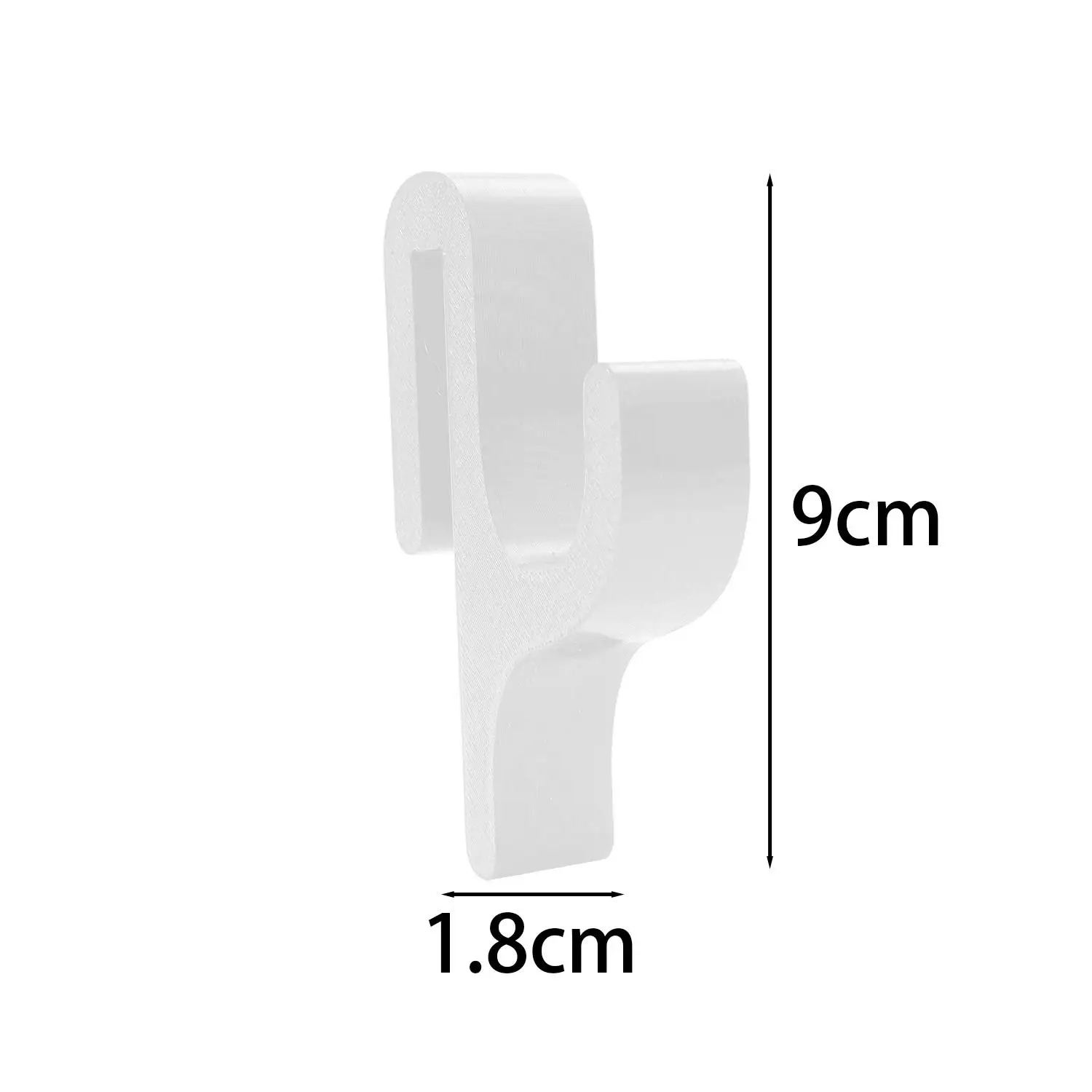3D No-Drill Shower Door Hook for 6mm Glass Doors Heavy Duty Plastic Bathroom Hanger for Clothes Towel Bathrobes Home Organizer