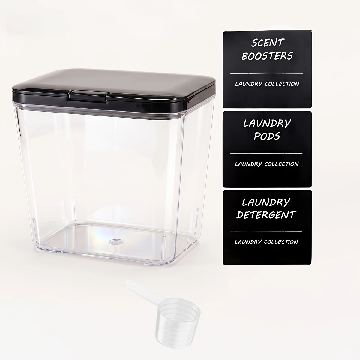 Laundry Pod Holder with Lid Laundry Pod Container,Sealed and Automatic Pop-Up, Large Capacity Holds Laundry Pods Organizer Box